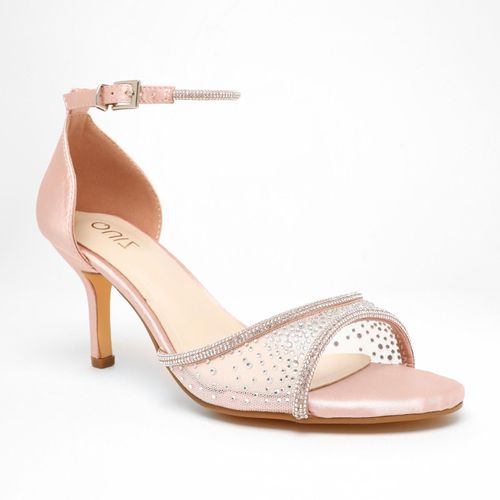Womens Shimmer Mesh Diamante Heeled Sandal - - 6 - NastyGal UK (+IE) - Modalova