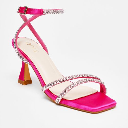 Womens Diamante Asymmetric Heeled Sandals - - 5 - NastyGal UK (+IE) - Modalova