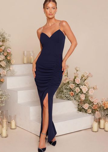 Womens Diamante Ruched Maxi Dress - - 6 - NastyGal UK (+IE) - Modalova