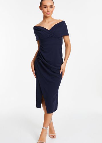 Womens Bardot Ruched Wrap Midi Dress - - 8 - NastyGal UK (+IE) - Modalova