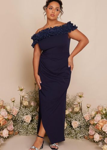 Womens Curve Ruffle Bardot Maxi Dress - - 16 - NastyGal UK (+IE) - Modalova