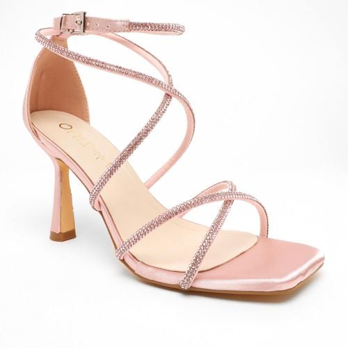 Womens Wide Fit Diamante Cross Strap Heeled Sandals - - 5 - NastyGal UK (+IE) - Modalova
