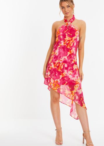 Womens Abstract Print Chiffon Asymmetric Mini Dress - - 16 - NastyGal UK (+IE) - Modalova