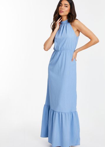 Womens Textured High Neck Maxi Dress - - 14 - NastyGal UK (+IE) - Modalova
