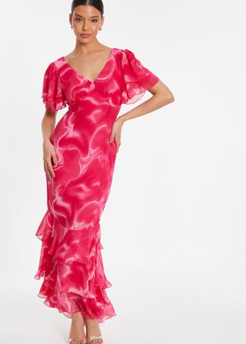 Womens Swirl Print Chiffon Maxi Dress - - 18 - NastyGal UK (+IE) - Modalova