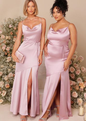 Womens Satin Strappy Maxi Dress - - 10 - NastyGal UK (+IE) - Modalova
