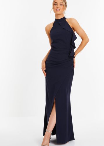 Womens High Neck Frill Wrap Maxi Dress - - 18 - NastyGal UK (+IE) - Modalova