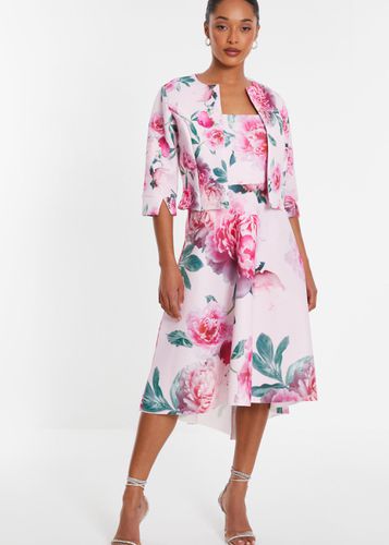 Womens Floral Split Sleeve Crop Jacket - - 8 - NastyGal UK (+IE) - Modalova
