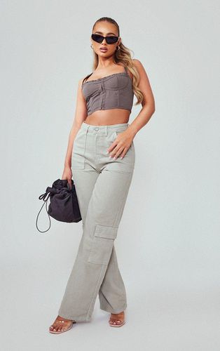 Womens RENEW Cargo Pocket Baggy Wide Leg Jeans - 16 - NastyGal UK (+IE) - Modalova
