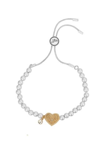 Womens Gold 'Heart On Fire' Friendship Bracelet - - One Size - NastyGal UK (+IE) - Modalova