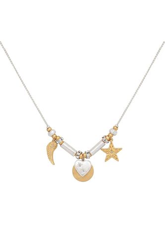 Womens Gold Silver Mix 'Luminous' Celestial Charm Necklace - - One Size - Bibi Bijoux - Modalova