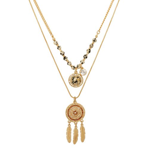 Womens Gold 'Dreamcatcher' Layered Necklace - - One Size - NastyGal UK (+IE) - Modalova