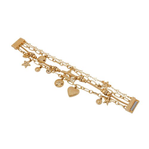 Womens Gold 'Stellar Harmony' Layered Cuff Bracelet - - One Size - NastyGal UK (+IE) - Modalova