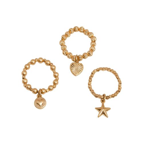 Womens Gold 'Stellar Harmony' Stretch Ring Set - - One Size - NastyGal UK (+IE) - Modalova