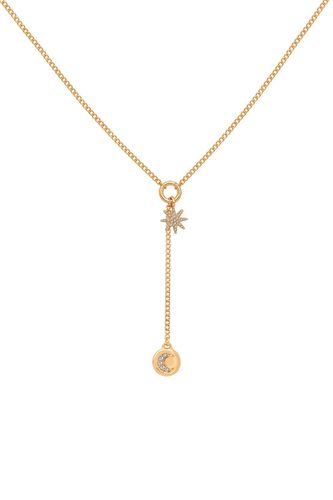 Womens Gold Sparkly Stella Necklace - - One Size - Caramel Jewellery London - Modalova