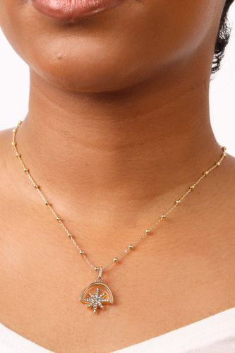 Womens Gold 'Spinning Star' Charm Necklace - - One Size - NastyGal UK (+IE) - Modalova