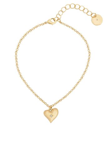Womens Gold 'Heart' Charm Bracelet - - One Size - Caramel Jewellery London - Modalova