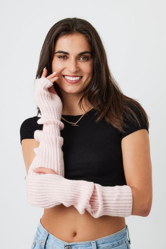 Womens Knitted Arm Warmers - - One Size - My Accessories London - Modalova