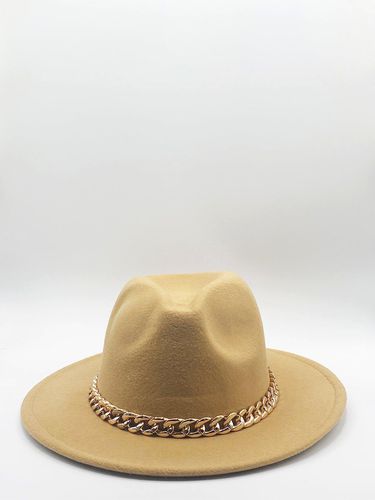 Womens Trilby with Gold Chain Band in - One Size - SVNX - Modalova
