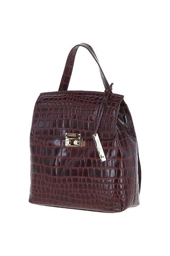 Womens Croc Print Real Leather Backpack - - One Size - Ashwood Leather - Modalova