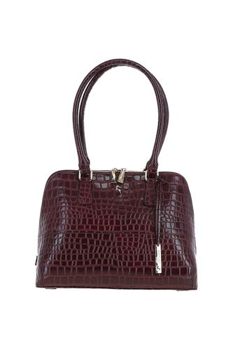 Womens 'Passione' Croc Print Zip Around Real Leather Tote Bag - - One Size - Ashwood Leather - Modalova