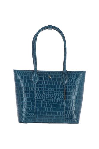 Womens Dolce Vita' Croc Print Real Leather Shopper Bag - - One Size - Ashwood Leather - Modalova