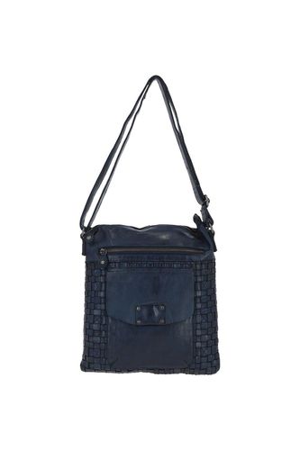 Womens 'Estasi' Woven Classic Large Leather Vintage Crossbody Bag - - One Size - Ashwood Leather - Modalova