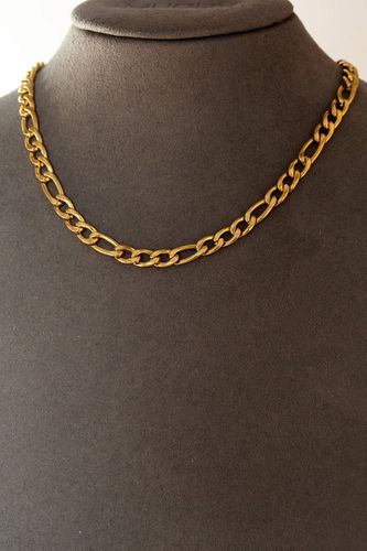 Gold Women's Figaro Chain Necklace - 3mm - - One Size - MUCHV - Modalova