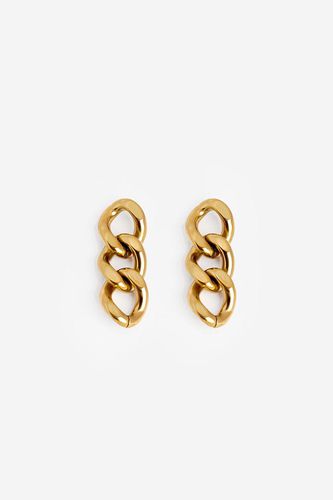 Womens Gold Short Chain Stud Earrings - - One Size - NastyGal UK (+IE) - Modalova