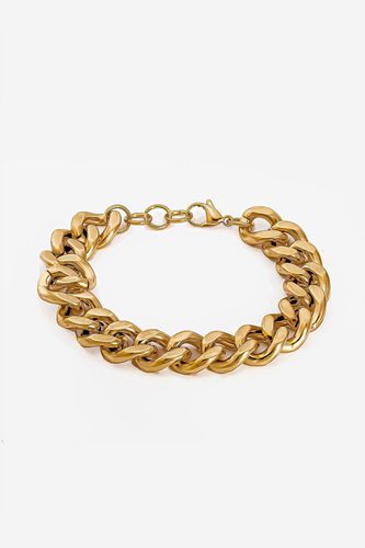 Womens Gold Thick Curb Chain Bracelet - - One Size - NastyGal UK (+IE) - Modalova