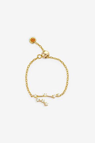 Womens Gold Gemini Zodiac Constellation Chain Ring - Adjustable - - One Size - NastyGal UK (+IE) - Modalova