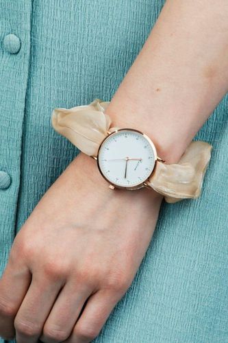 Off White Handmade Colour Women Elastic Strap Bracelet Wristwatch - - One Size - NastyGal UK (+IE) - Modalova