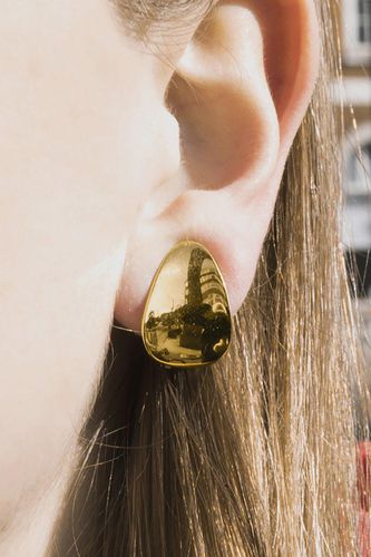 Womens Petal Sterling Silver Clip On Earrings - - One Size - Otis Jaxon London - Modalova