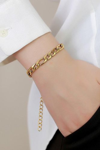 Womens Figaro Chain Silver Plated Unisex Bracelet - - One Size - NastyGal UK (+IE) - Modalova