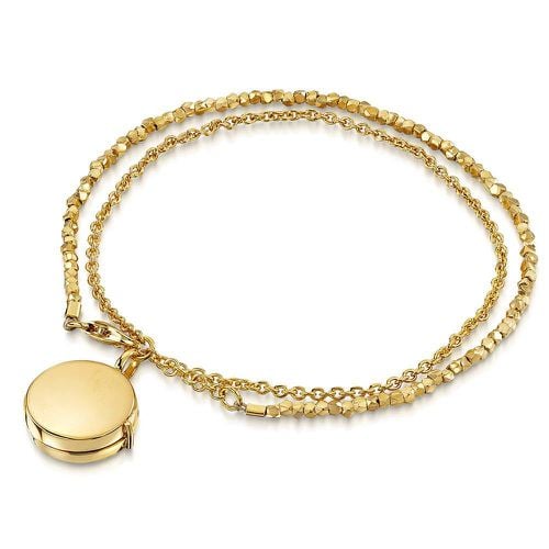 Womens Nugget Round Locket Bracelet - - One Size - NastyGal UK (+IE) - Modalova