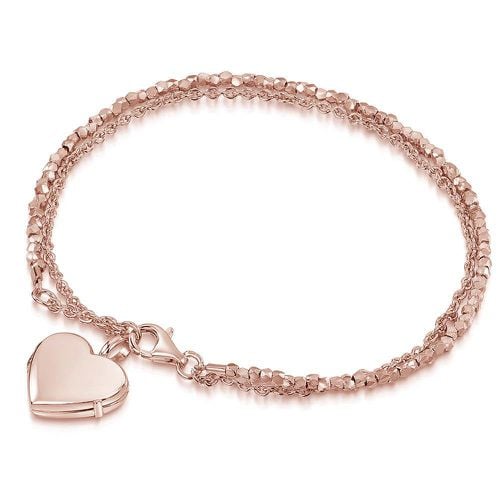 Womens Nugget Heart Locket Bracelet - - One Size - NastyGal UK (+IE) - Modalova