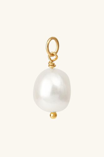 Womens Sterling Silver/ Gold Vermeil Large Freshwater Pearl Drop Add-On Charm - - 2cm - L'ERA - Modalova