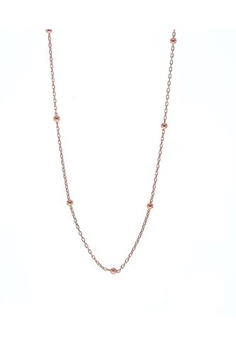 Womens Bead Chain Sterling Silver Satellite Necklace - - One Size - Spero London - Modalova