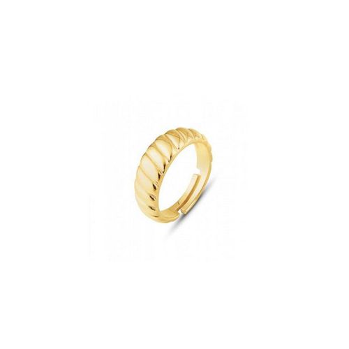 Womens Croissant Ring In Sterling Silver Gold Vermeil - - One Size - Spero London - Modalova