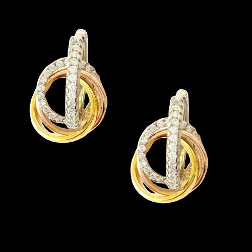 Womens Fancy Cubic Zirconia Hoops Earring - - One Size - NastyGal UK (+IE) - Modalova