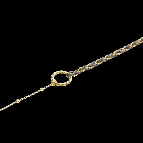 Womens Handmade Rope Braided Sterling Silver Beaded Chain Bracelet - - One Size - Spero London - Modalova