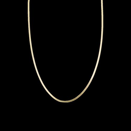 Womens Herringbone Sterling Silver Flat Snake Chain - - One Size - NastyGal UK (+IE) - Modalova