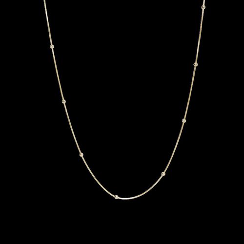 Womens Italian Bead Chain Sterling Silver Satellite Necklace - - One Size - NastyGal UK (+IE) - Modalova