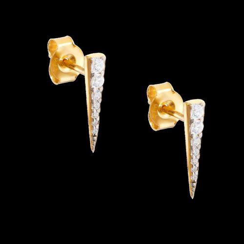 Womens Long Pave Dagger Stud Earrings - - One Size - NastyGal UK (+IE) - Modalova