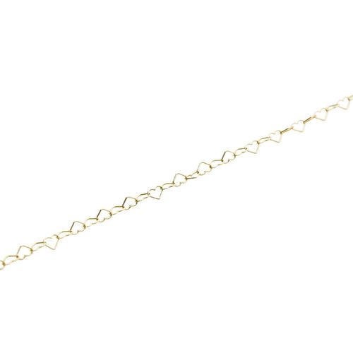 Womens Love Heart Sterling Silver Chain Bracelet - - One Size - NastyGal UK (+IE) - Modalova