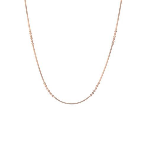 Womens Six Beads Sterling Silver Necklace Chain - - One Size - NastyGal UK (+IE) - Modalova