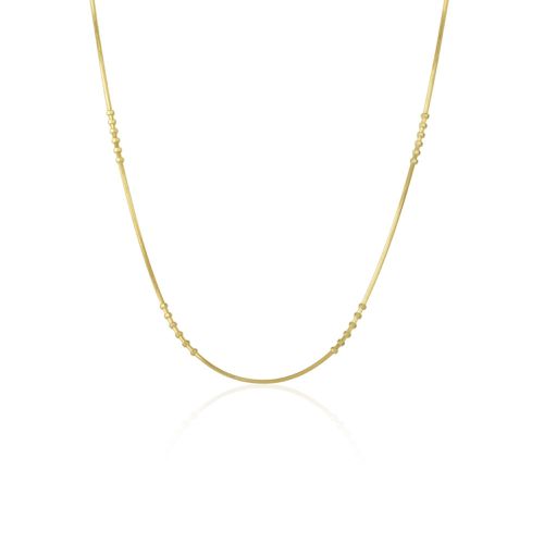 Womens Six Beads Sterling Silver Necklace Chain - - One Size - NastyGal UK (+IE) - Modalova