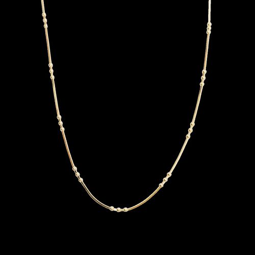 Womens Three Bead Sterling Silver Chain Satellite Necklace - - One Size - Spero London - Modalova