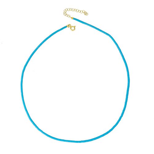 Womens Turquoise Natural Stone Necklace - - 18 inches - Spero London - Modalova