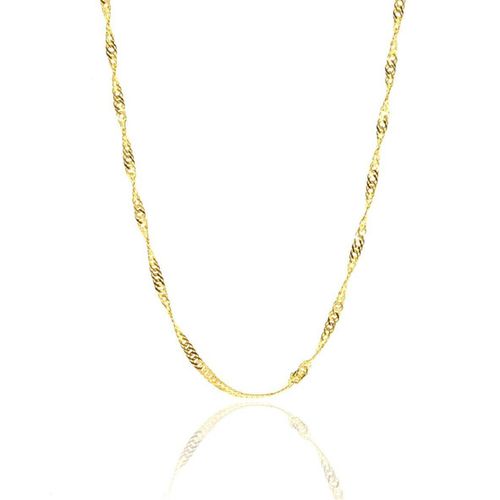 Womens Twisted Curb Singapore Sterling Silver Chain Adjustable size - - One Size - NastyGal UK (+IE) - Modalova